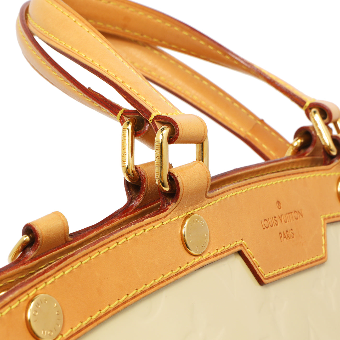 Exclusive Louis Vuitton Blanc Corail Vernis Brea MM — Alternate View 13
