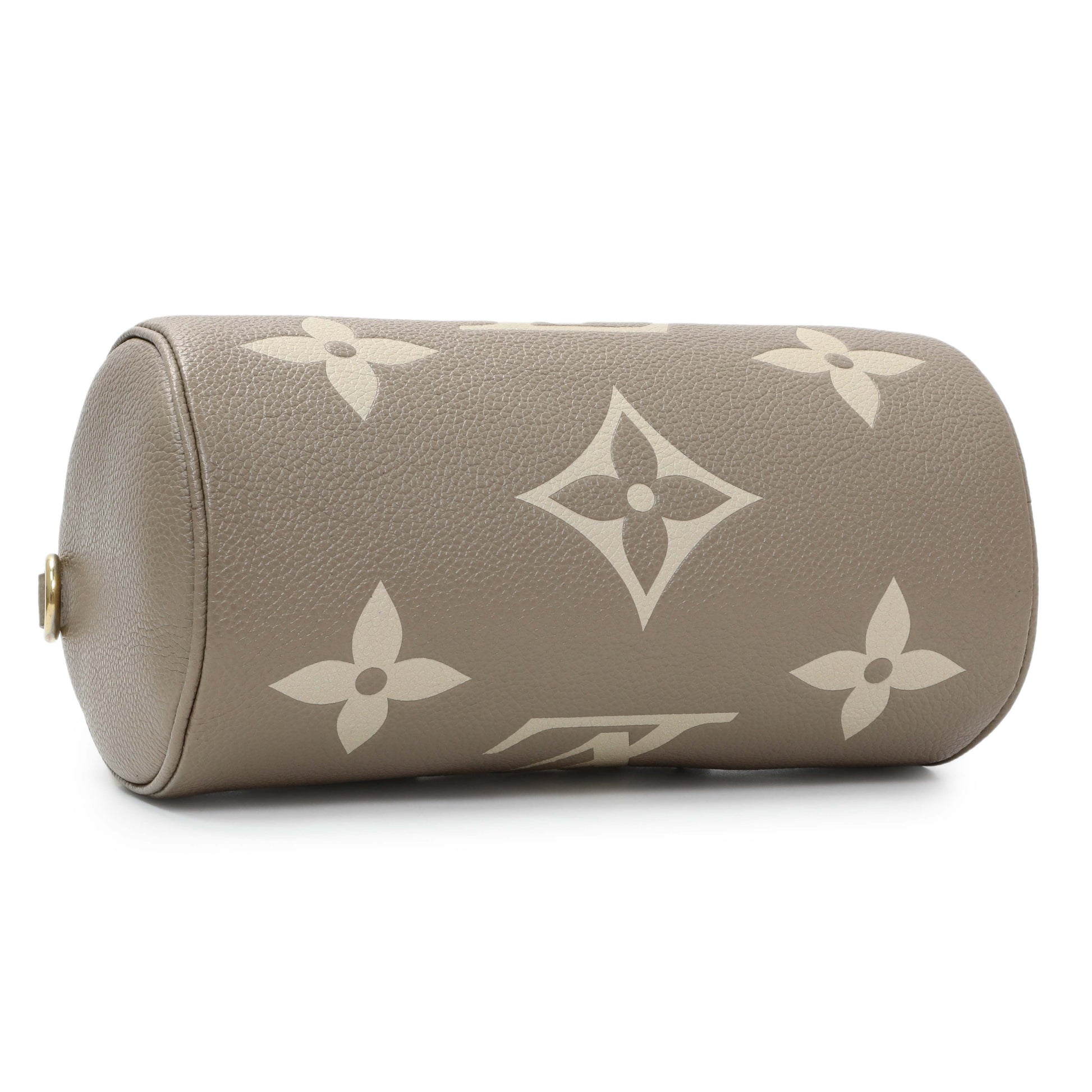 Exclusive Louis Vuitton Tourterelle Grey Empreinte Papillon BB — Back View