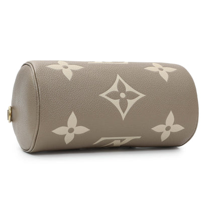 Exclusive Louis Vuitton Tourterelle Grey Empreinte Papillon BB — Back View