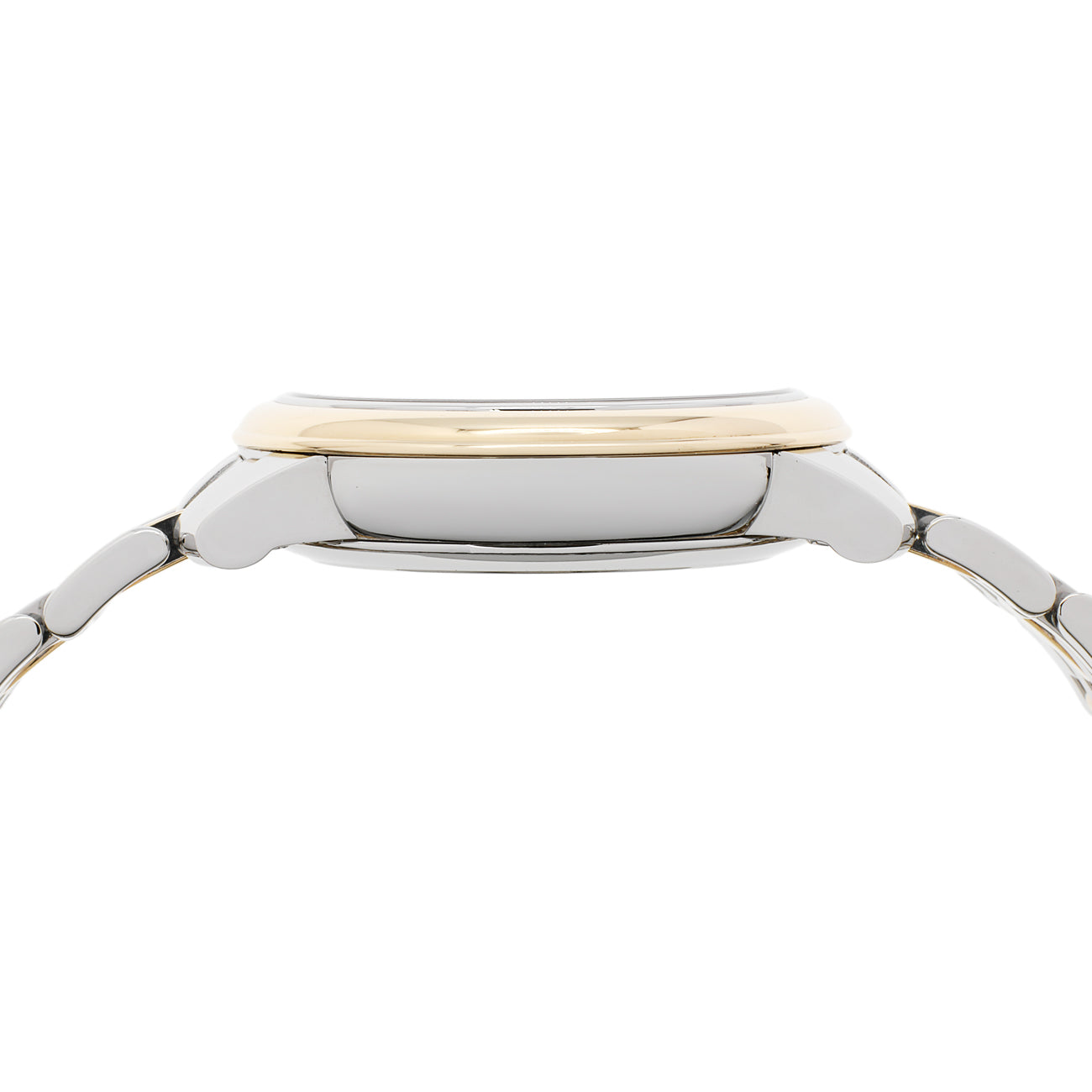 Exclusive Omega Stainless Steel 18K Yellow Gold De Ville Prestige 424.20.33.20.08.001 — Back View