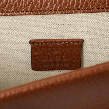Exclusive Gucci New Denim GG Monogram Enamel Mini Dionysus Shoulder Bag — Detail View