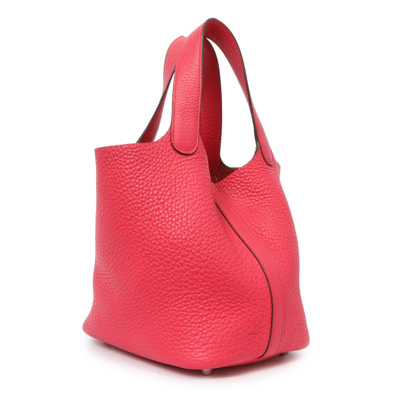 Exclusive Hermes Rose Extreme Clemence Picotin Lock 18 — Side View