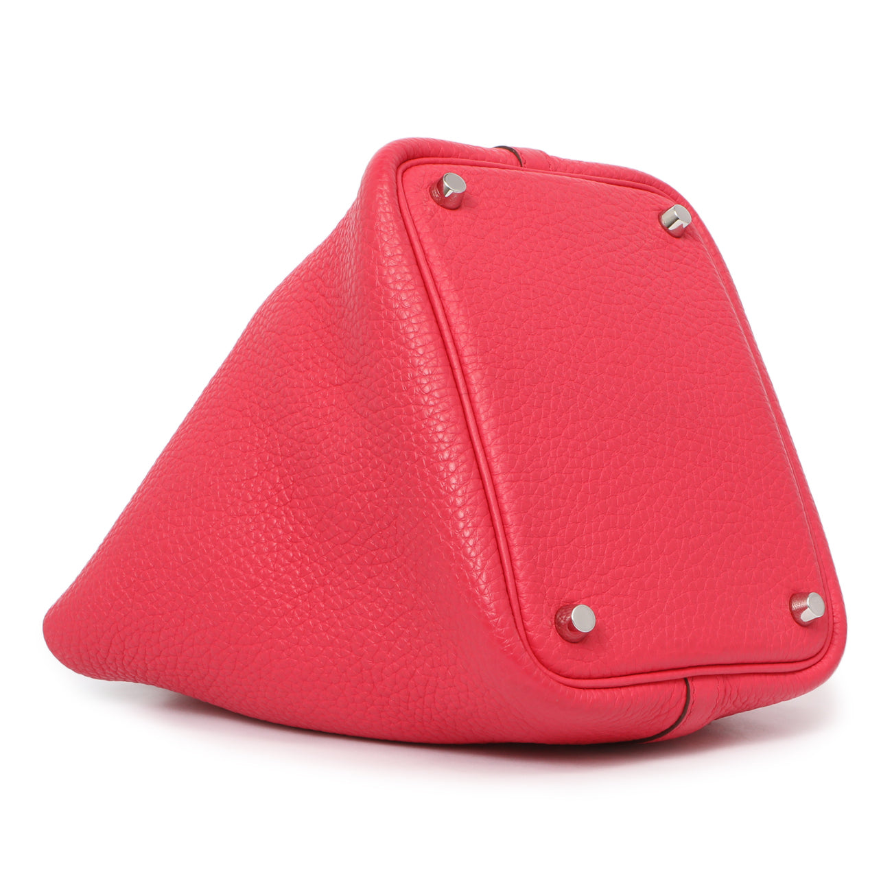 Exclusive Hermes Rose Extreme Clemence Picotin Lock 18 — Back View