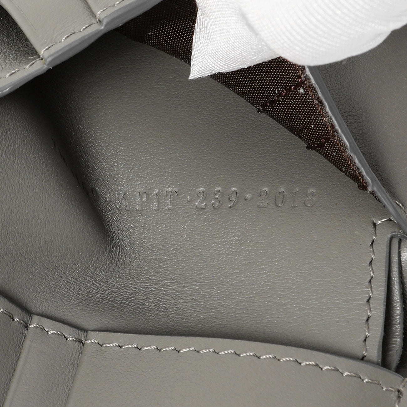Exclusive Fendi Grey Vitello King Diagonal Bifold Wallet — Lifestyle View