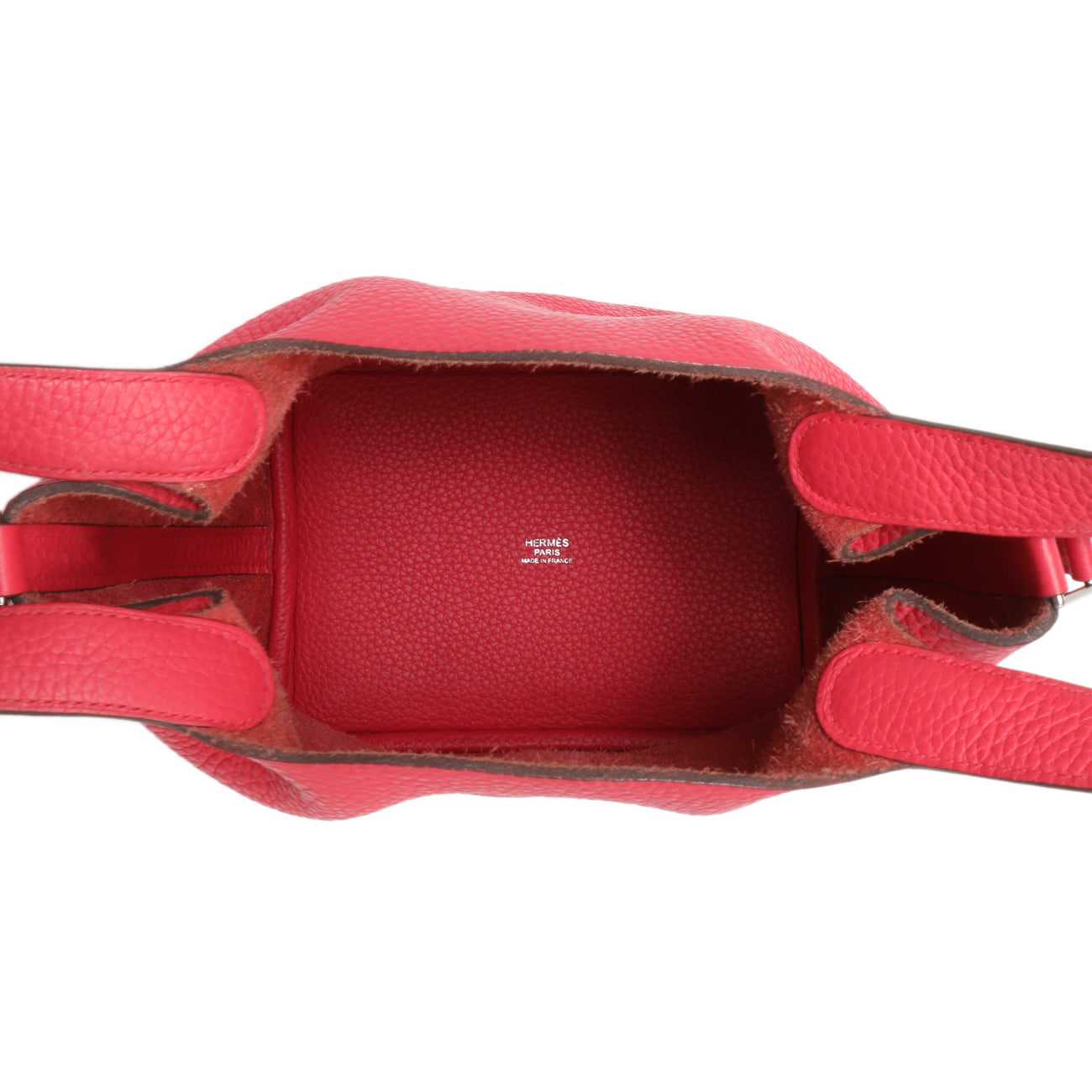 Exclusive Hermes Rose Extreme Clemence Picotin Lock 18 — Top View