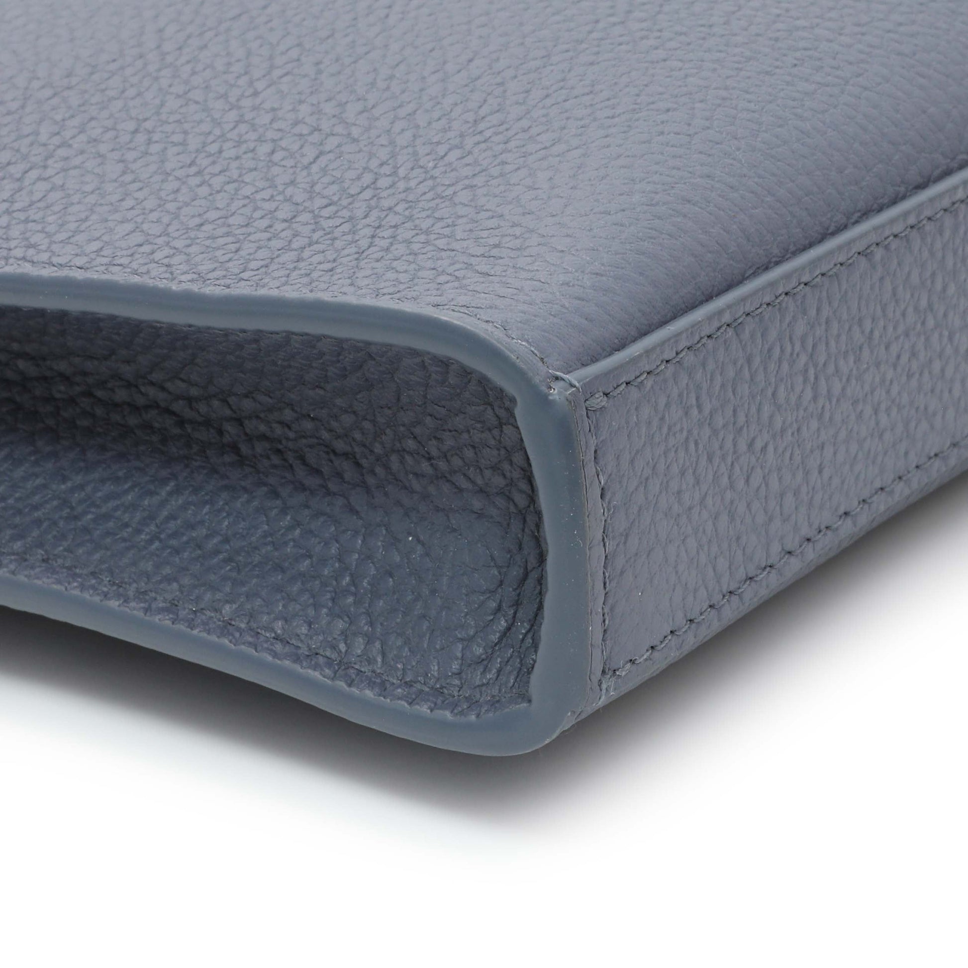 Exclusive Salvatore Ferragamo Blue Twin Pouch with Gancini Buckles — Top View