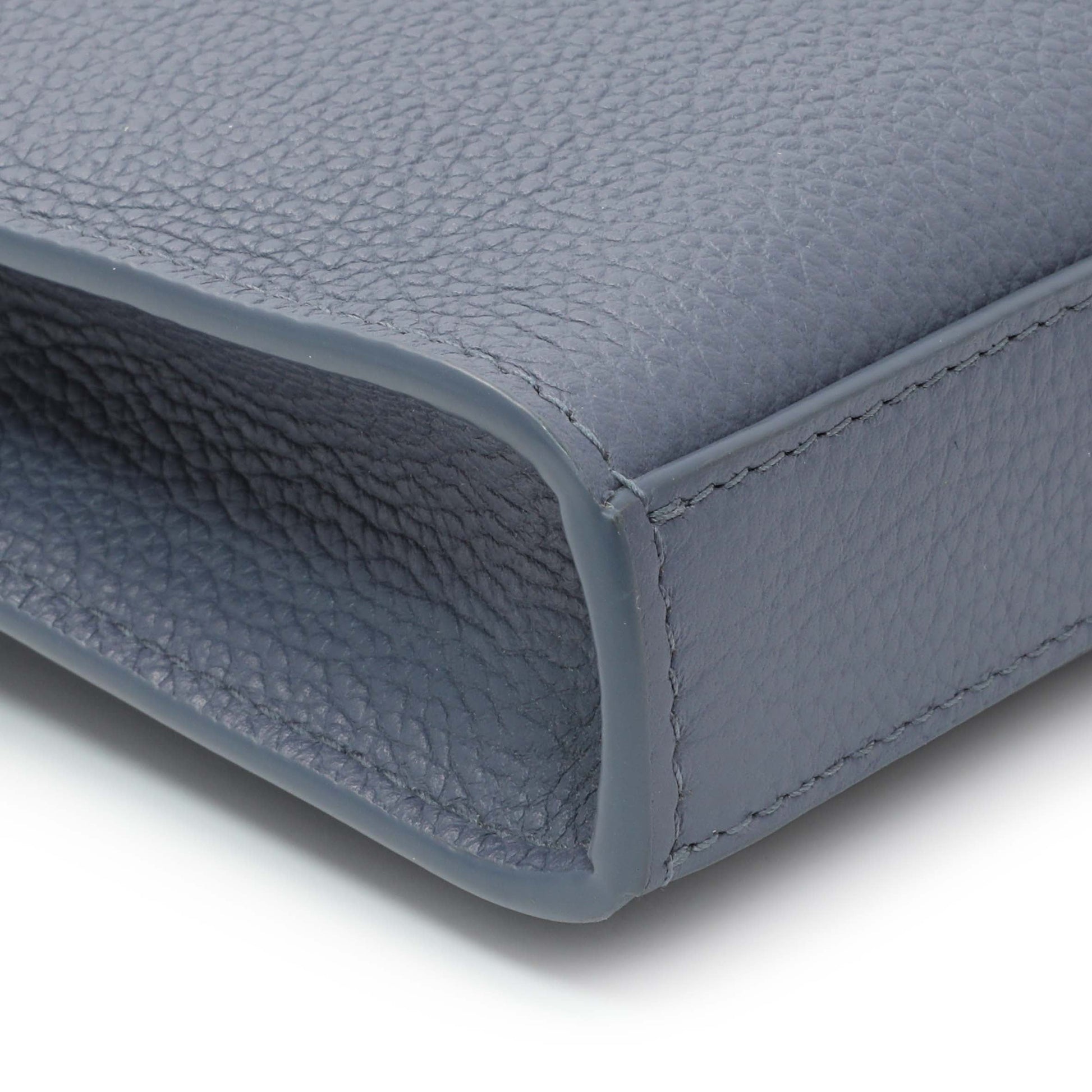Exclusive Salvatore Ferragamo Blue Twin Pouch with Gancini Buckles — Lifestyle View