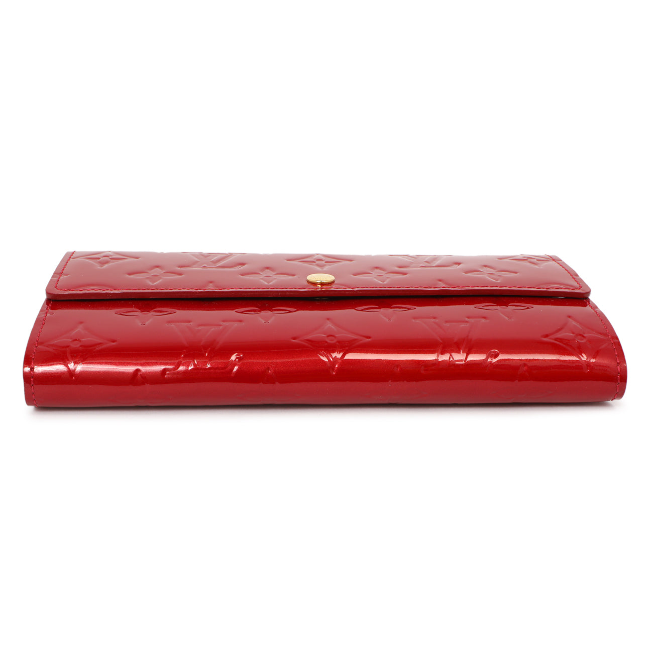 Exclusive Louis Vuitton Pomme D'Amour Vernis Sarah Wallet — Back View