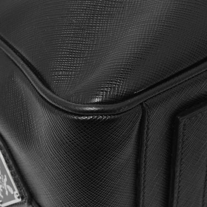 Exclusive Prada Black Saffiano Travel Briefcase — Lifestyle View