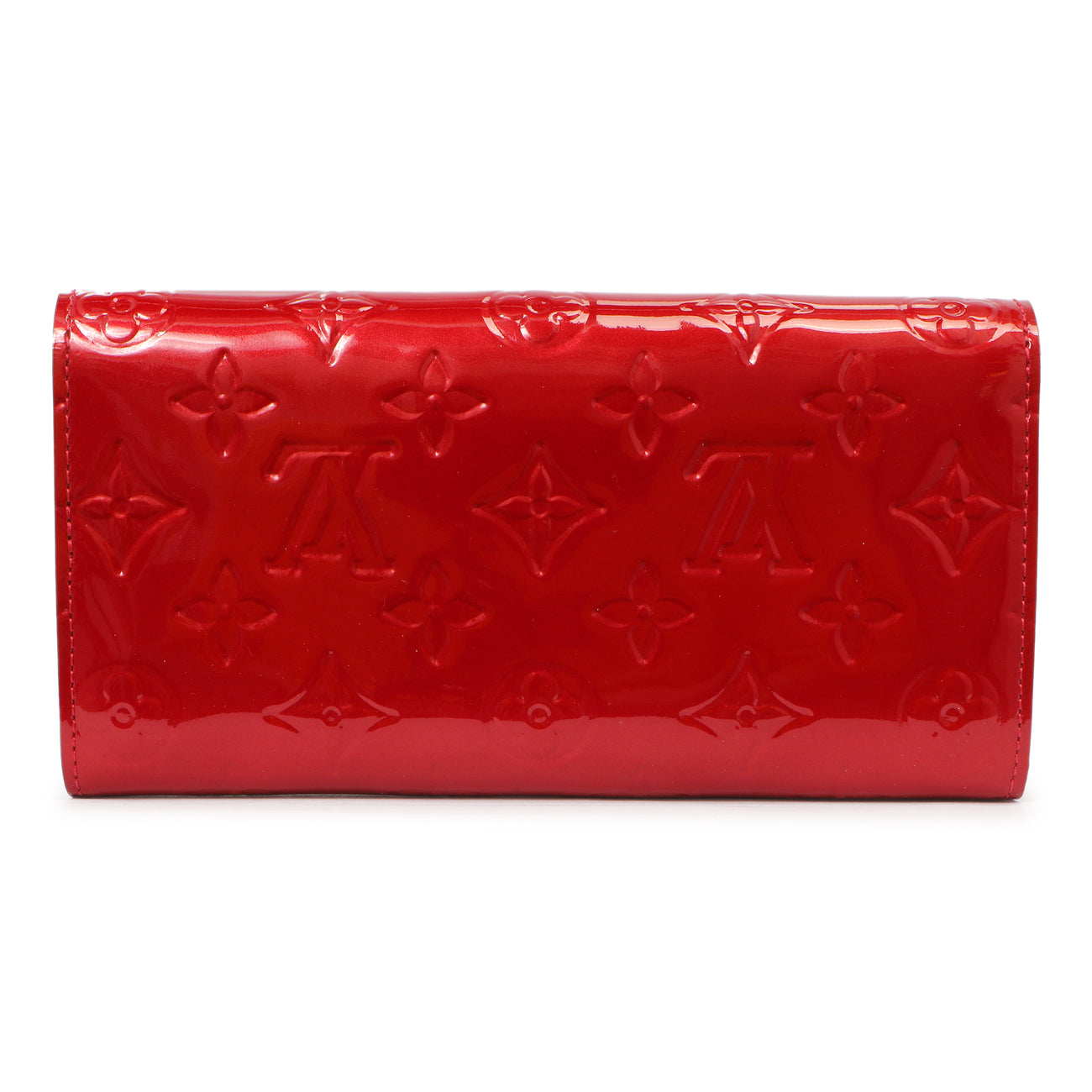 Exclusive Louis Vuitton Pomme D'Amour Vernis Sarah Wallet — Side View