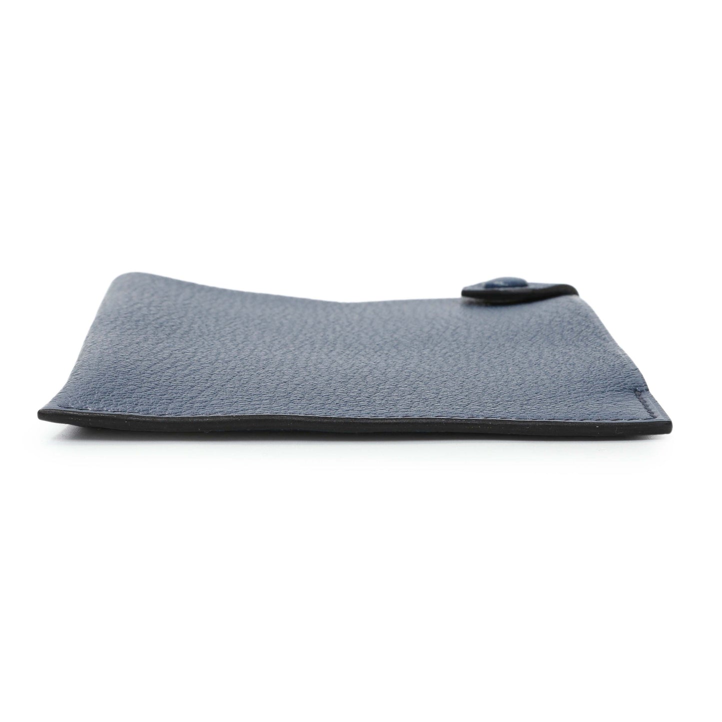 Exclusive Hermes Blue Tarmac Passport Holder — Back View