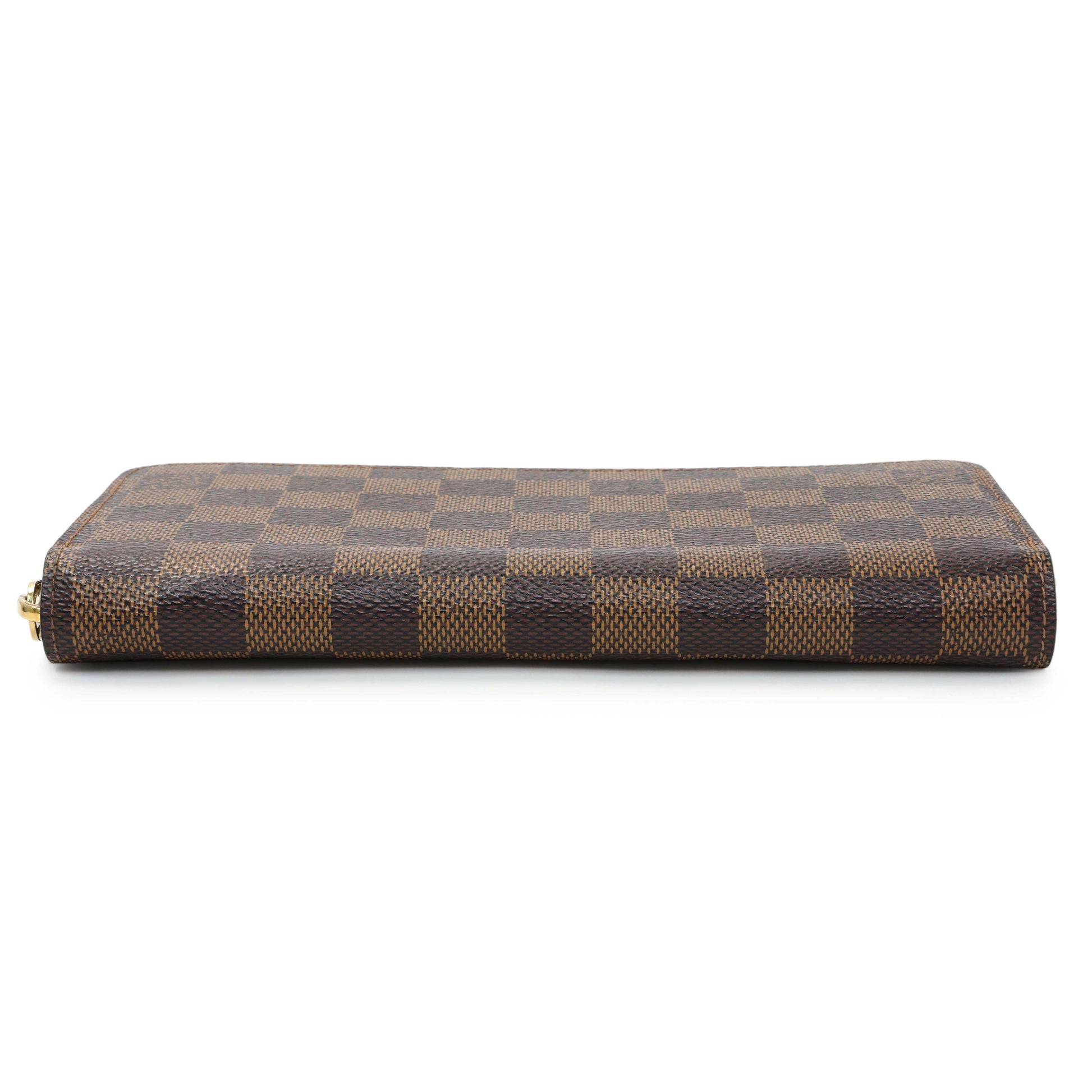 Exclusive Louis Vuitton Damier Ebene Zippy Long Wallet — Back View