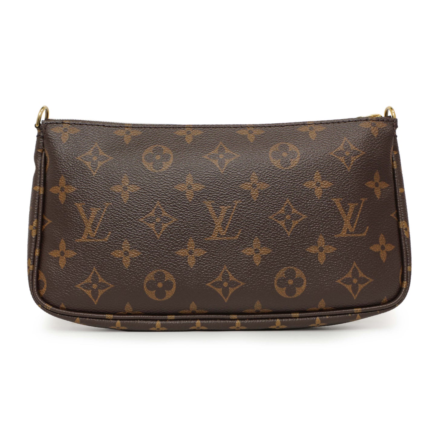 Exclusive Louis Vuttion Monogram Khaki Multi Pochette Accessories — Back View