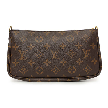 Exclusive Louis Vuttion Monogram Khaki Multi Pochette Accessories — Back View