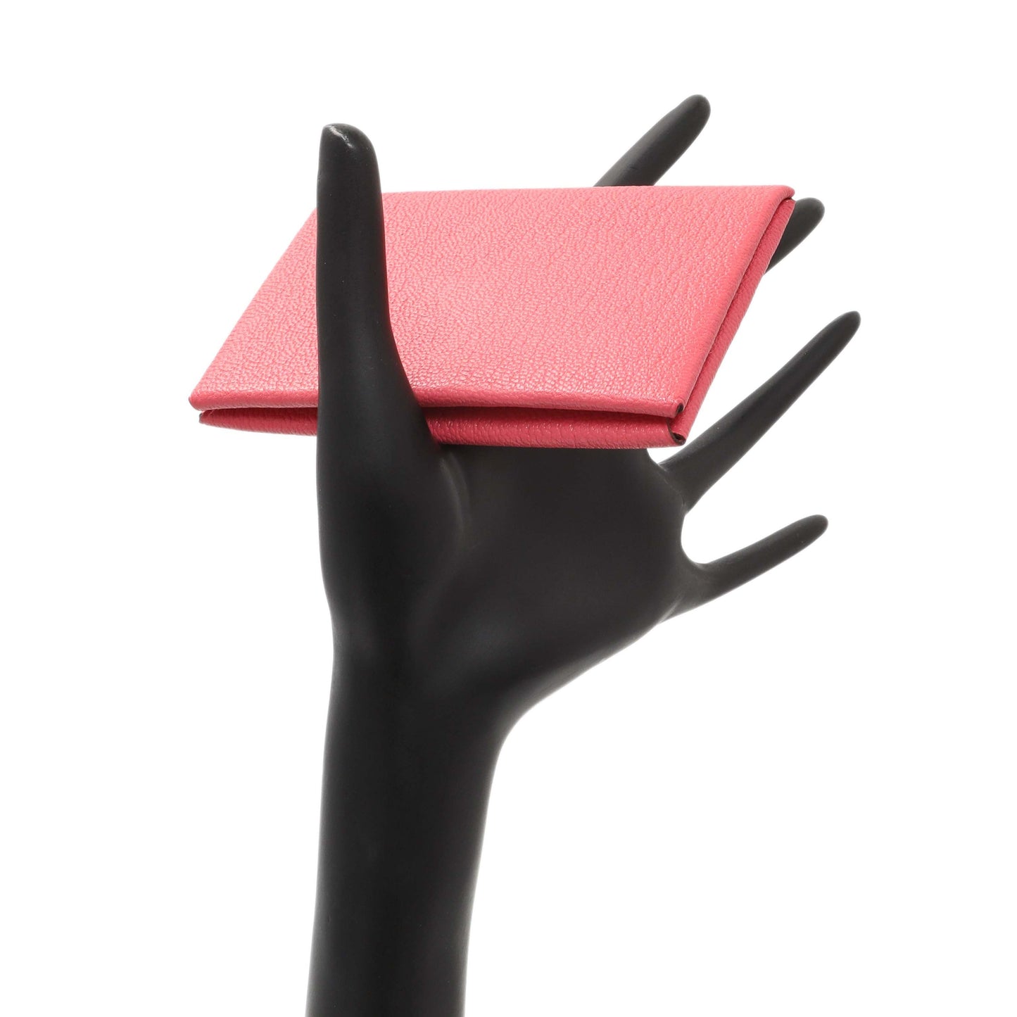Exclusive Hermes Rose Azalee Chevre Calvi Card Case — Alternate View 7