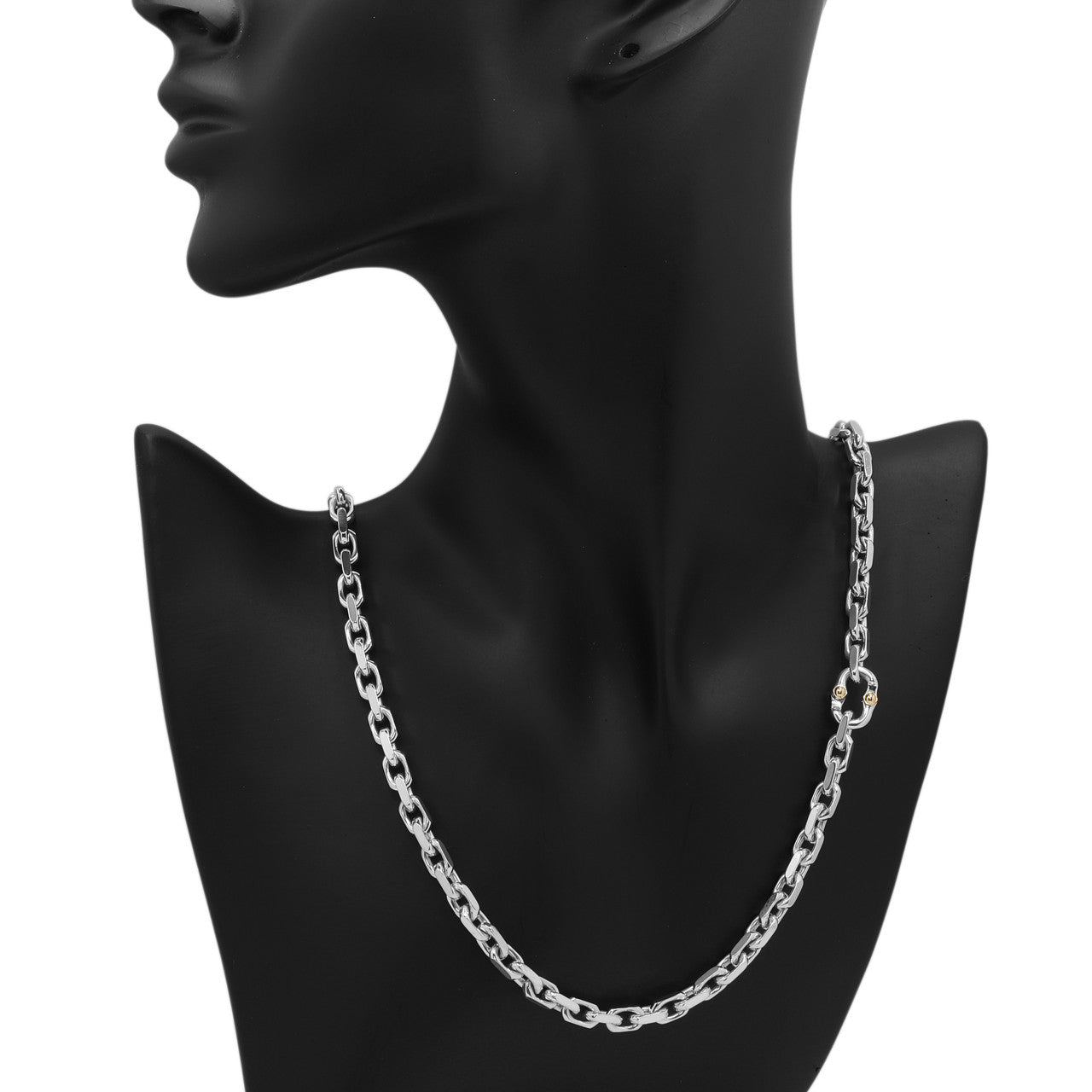 Exclusive Tiffany & Co. Sterling Silver Makers Chain Necklace — Top View