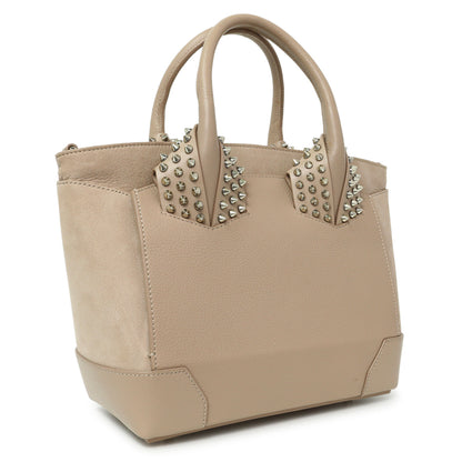Exclusive Christian Louboutin Taupe Calfskin Suede Small Eloise Tote — Side View