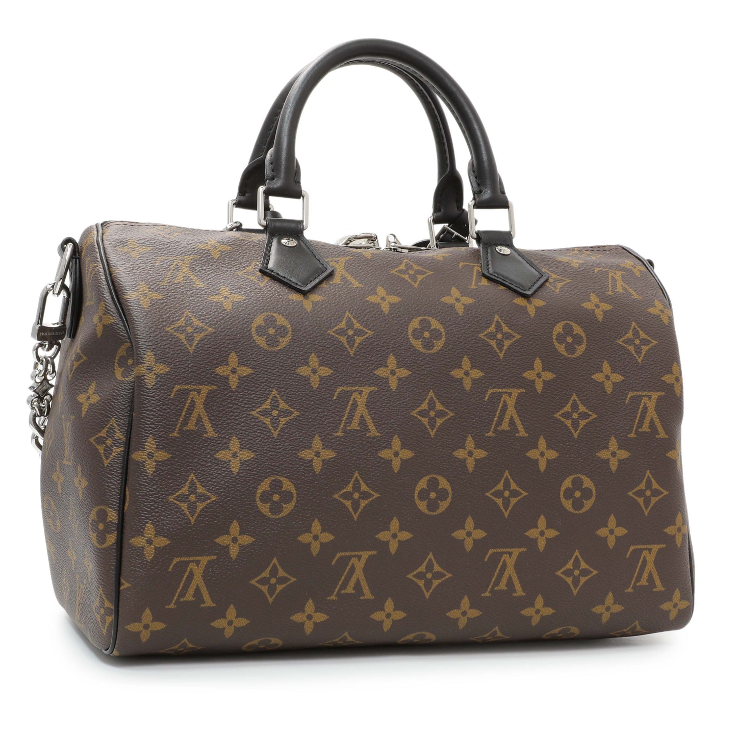 Exclusive Louis Vuitton Monogram Dark Speedy Soft 30 — Side View