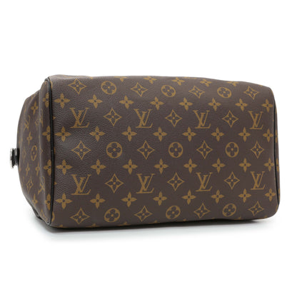 Exclusive Louis Vuitton Monogram Dark Speedy Soft 30 — Back View
