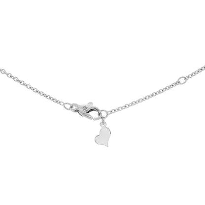 Exclusive Piaget 18K White Gold Diamond Onyx Limelight Heart Pendant — Back View