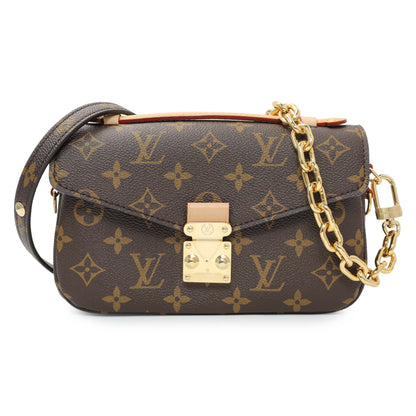 Exclusive Louis Vuitton Monogram Pochette Metis East West — Front View