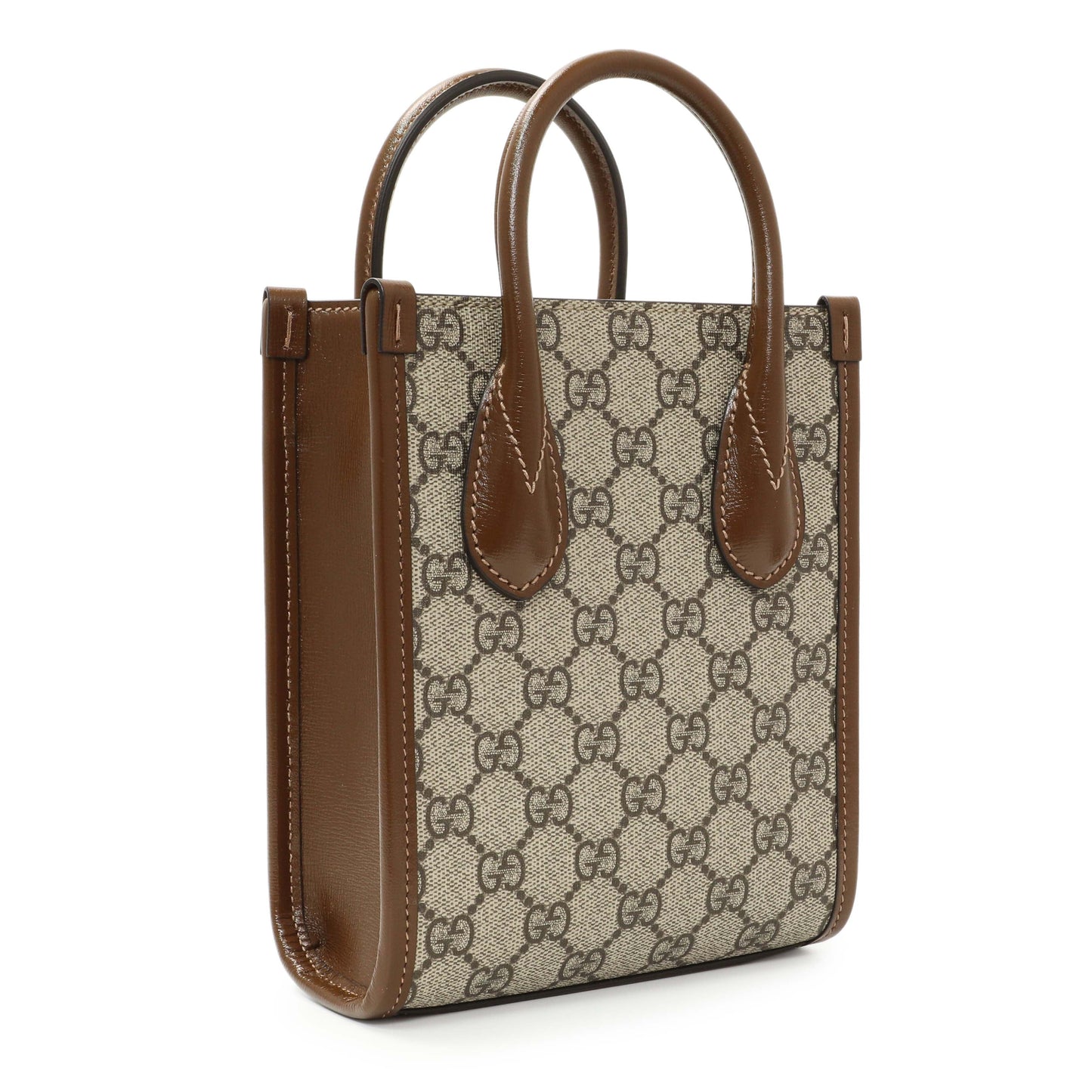 Exclusive Gucci GG Supreme Monogram Mini Retro Interlocking G Tote Bag — Side View