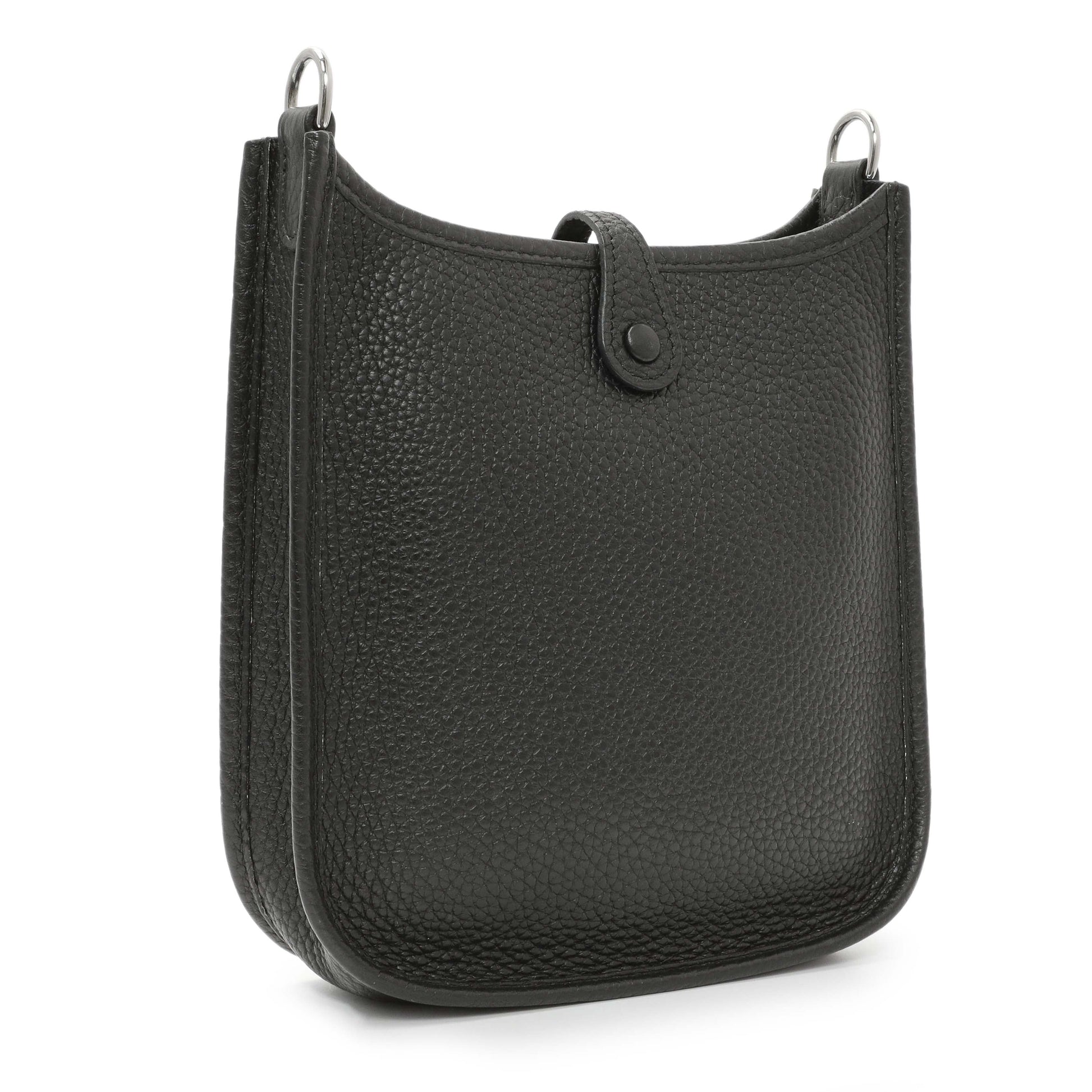 Exclusive Hermes Black Clemence Evelyne TPM — Side View
