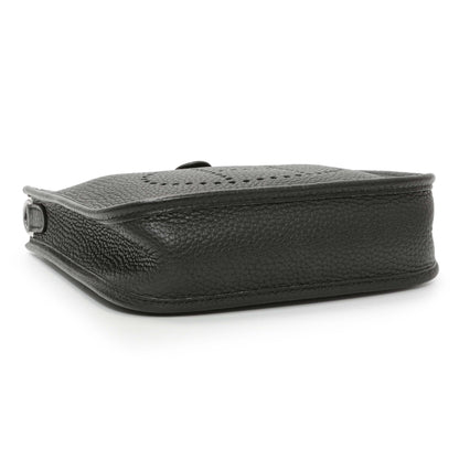 Exclusive Hermes Black Clemence Evelyne TPM — Back View