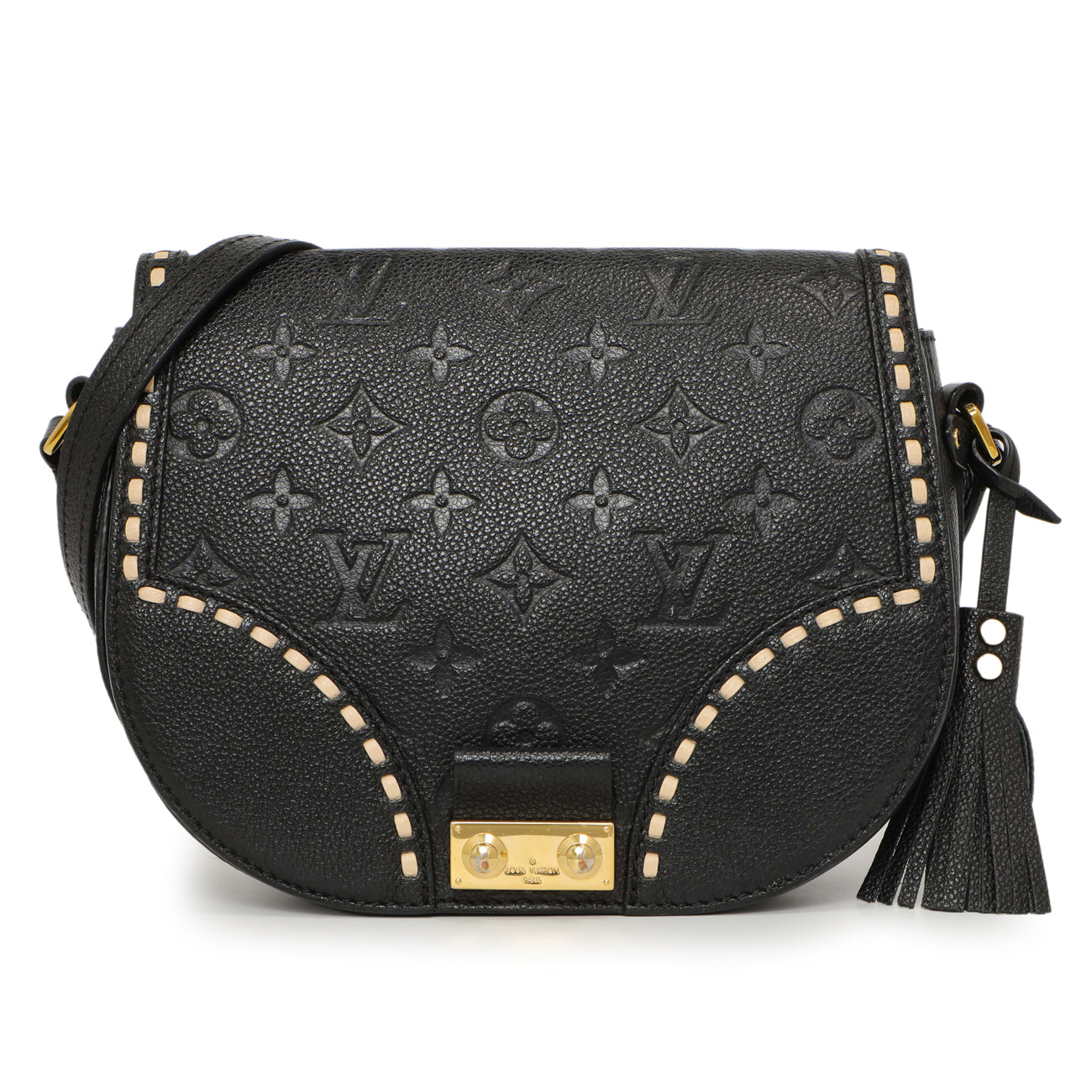 Exclusive Louis Vuitton Black Empreinte Junot — Front View