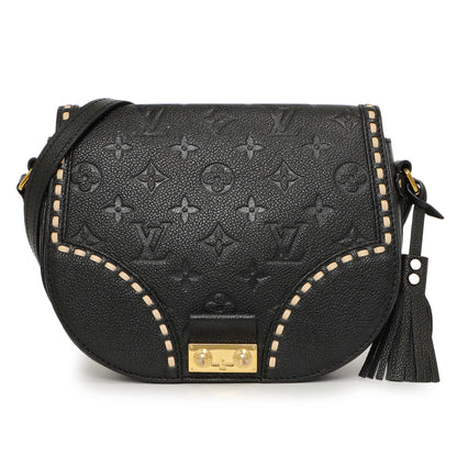 Exclusive Louis Vuitton Black Empreinte Junot — Front View