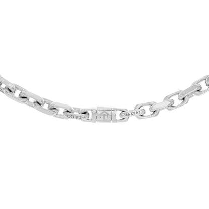Exclusive Tiffany & Co. Sterling Silver Makers Chain Necklace — Back View
