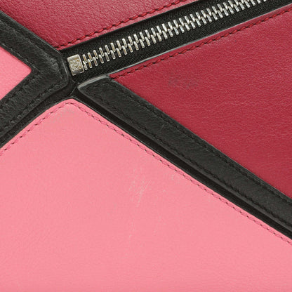 Exclusive Loewe Raspberry Wild Rose Calfskin Small Graphic Puzzle Bag — Alternate View 11