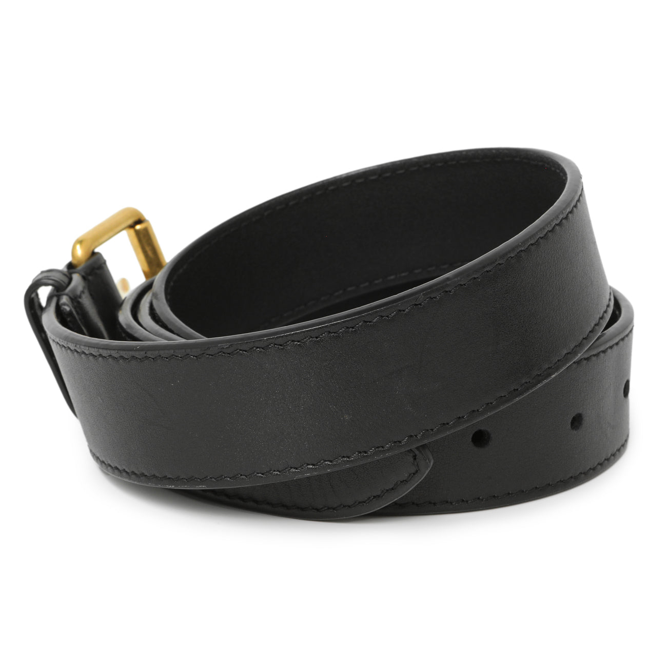 Exclusive Gucci Black Calfskin Matelasse GG Marmont Belt Bag — Alternate View 13
