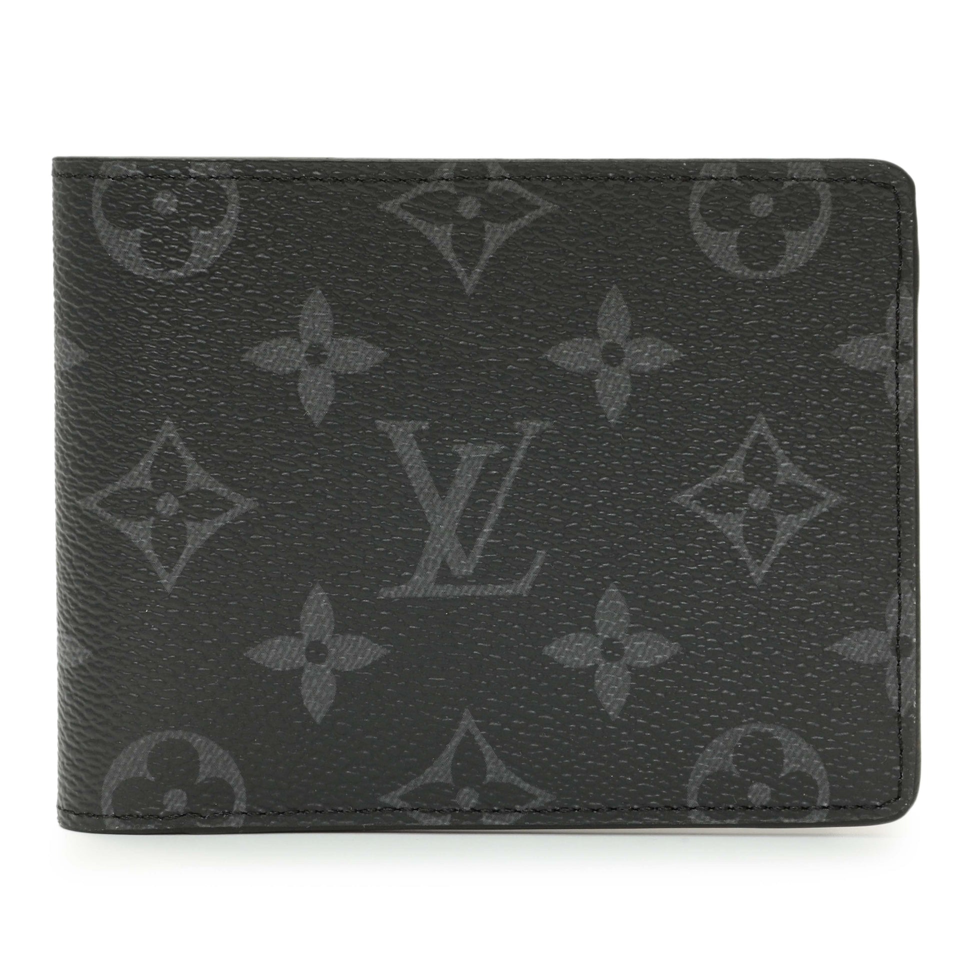Exclusive Louis Vuitton Monogram Eclipse Multiple Wallet — Front View