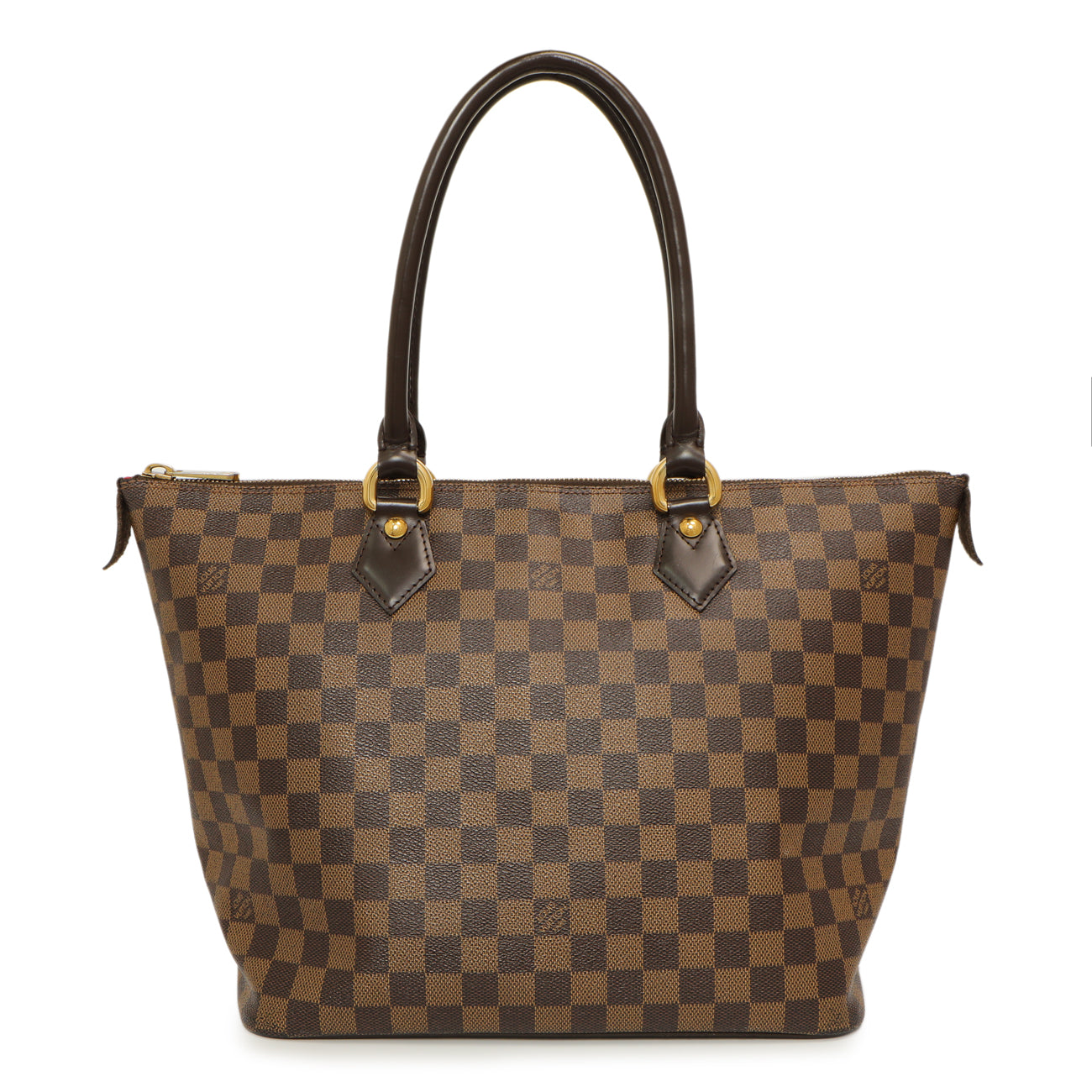 Exclusive Louis Vuitton Damier Ebene Saleya MM — Front View