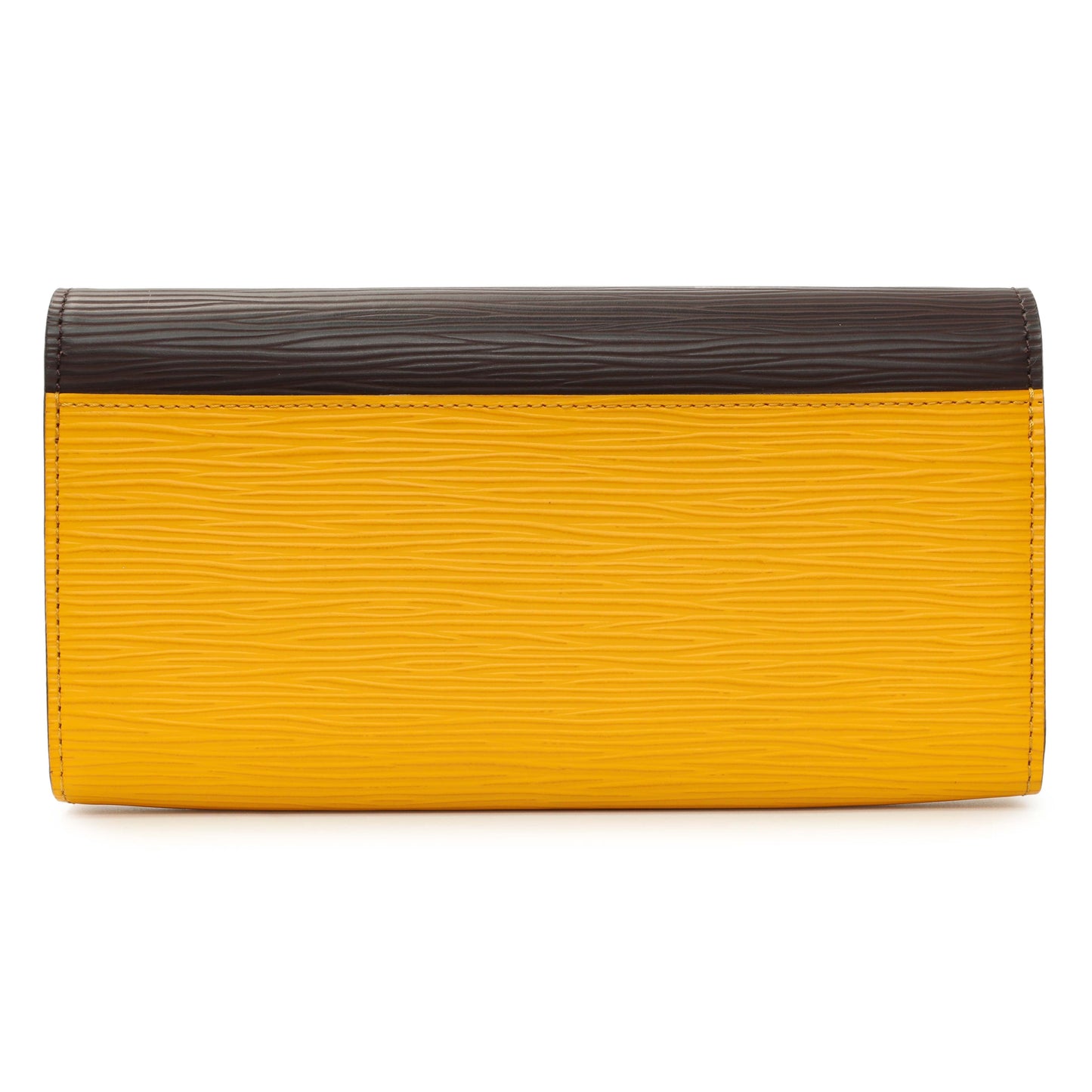 Exclusive Louis Vuitton Citron Cassis Epi Sarah Wallet NM — Side View
