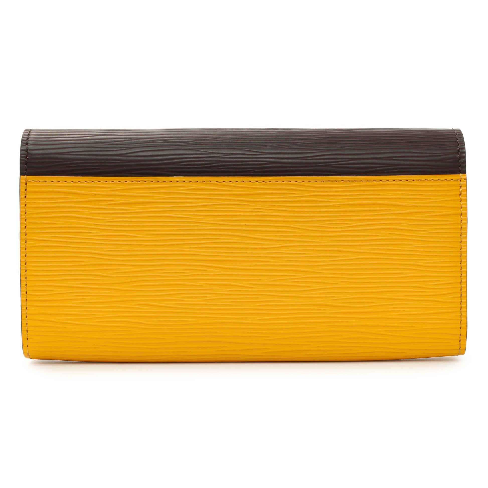 Exclusive Louis Vuitton Citron Cassis Epi Sarah Wallet NM — Side View