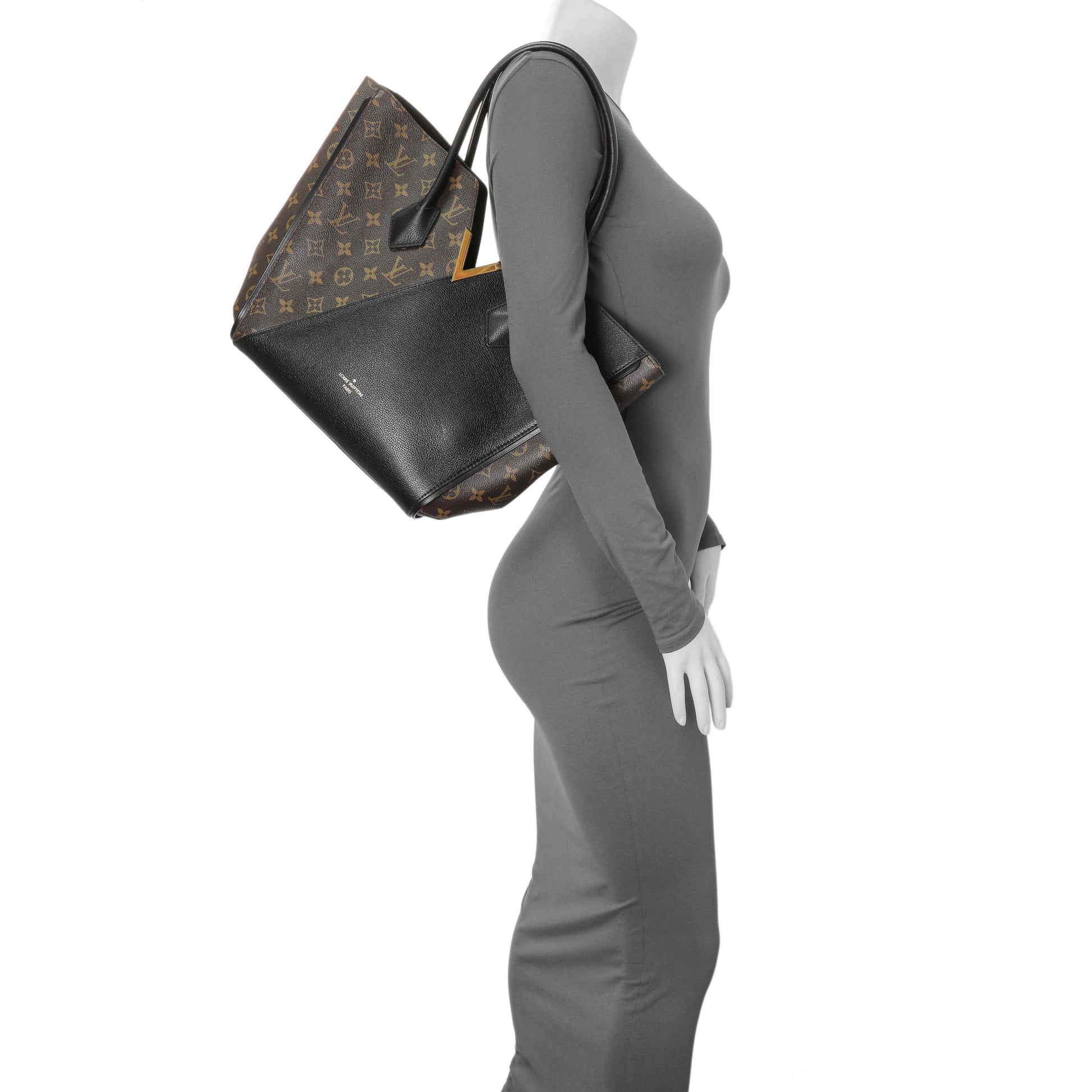Exclusive Louis Vuitton Calfskin Monogram Kimono Tote Black — Lifestyle View