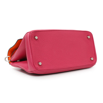 Exclusive Christian Dior Pink Bullcalf Small Be Dior Flap — Back View