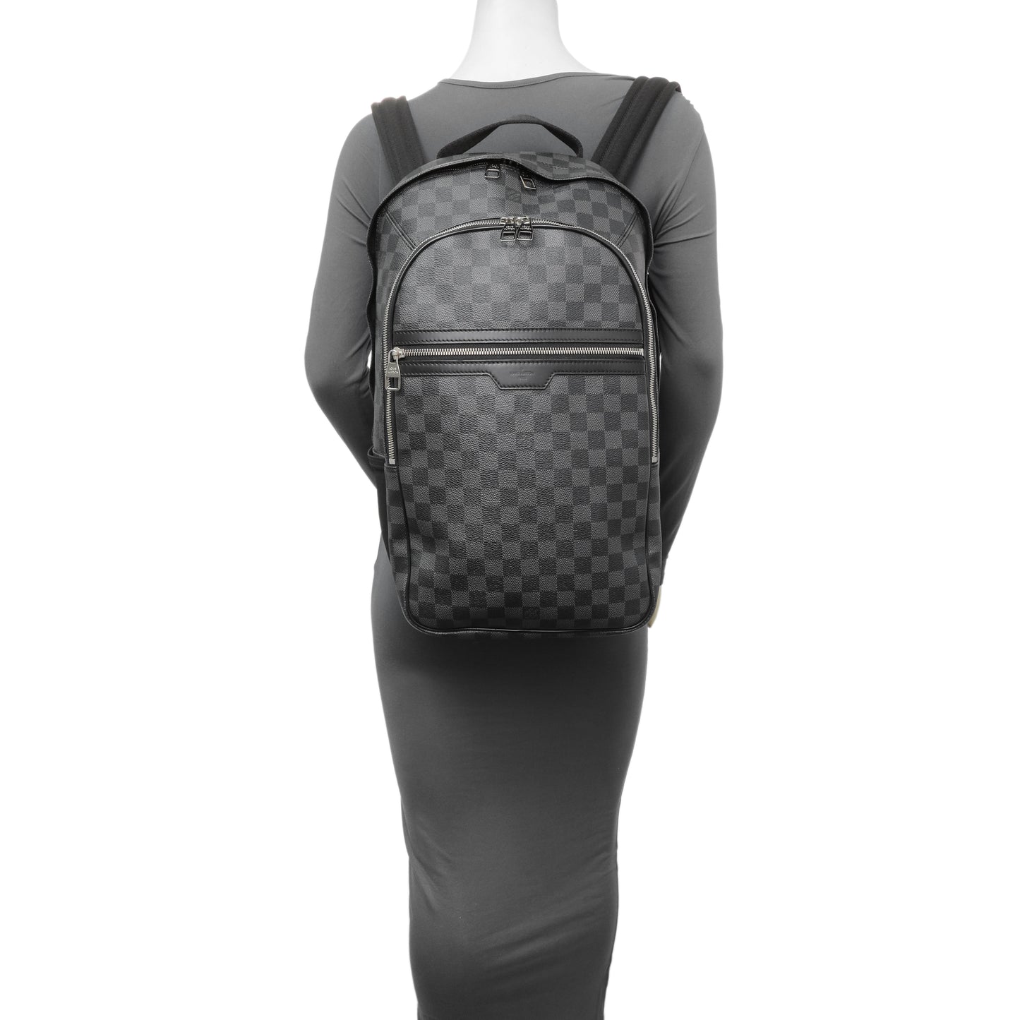 Exclusive Louis Vuitton Damier Graphite Michael Backpack — Alternate View 10