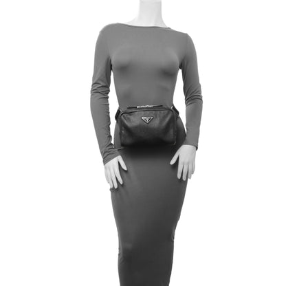 Exclusive Prada Vitello Daino Nero Shoulder Bag — Alternate View 12