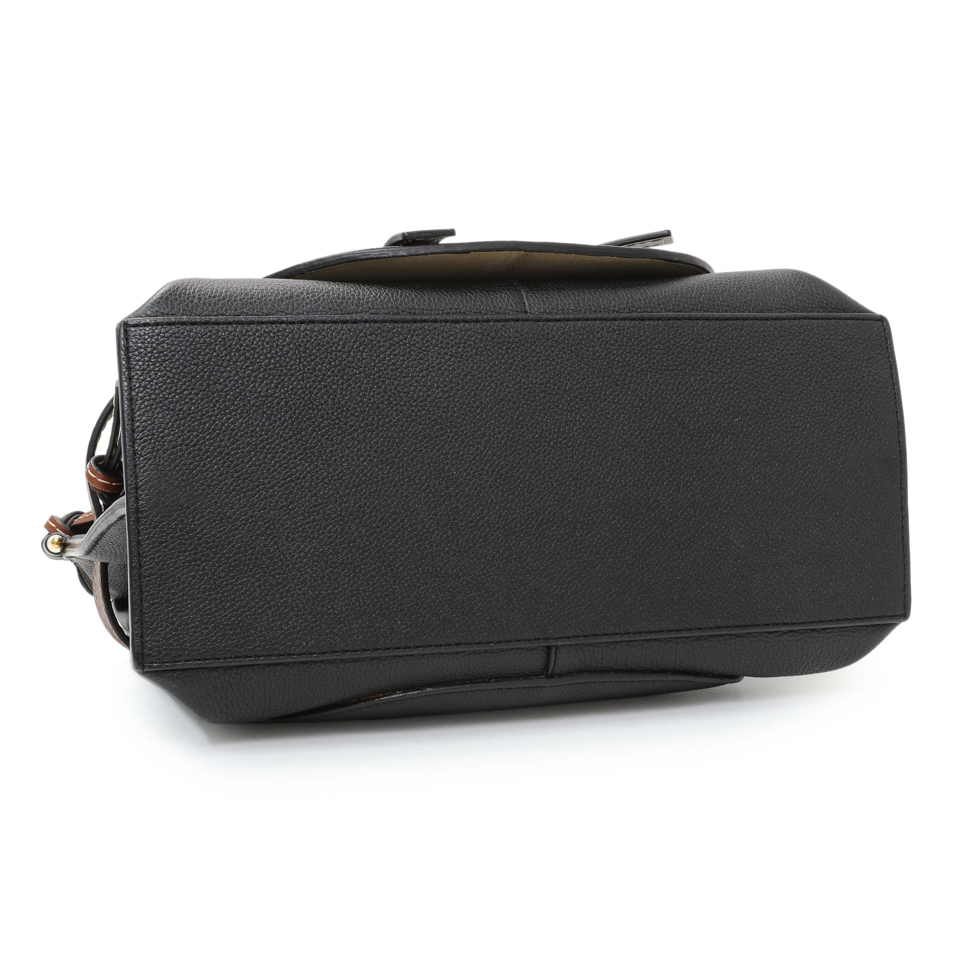Exclusive Loewe Black Calfskin Small Gate Tote — Back View