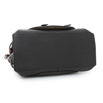 Exclusive Loewe Black Calfskin Small Gate Tote — Back View