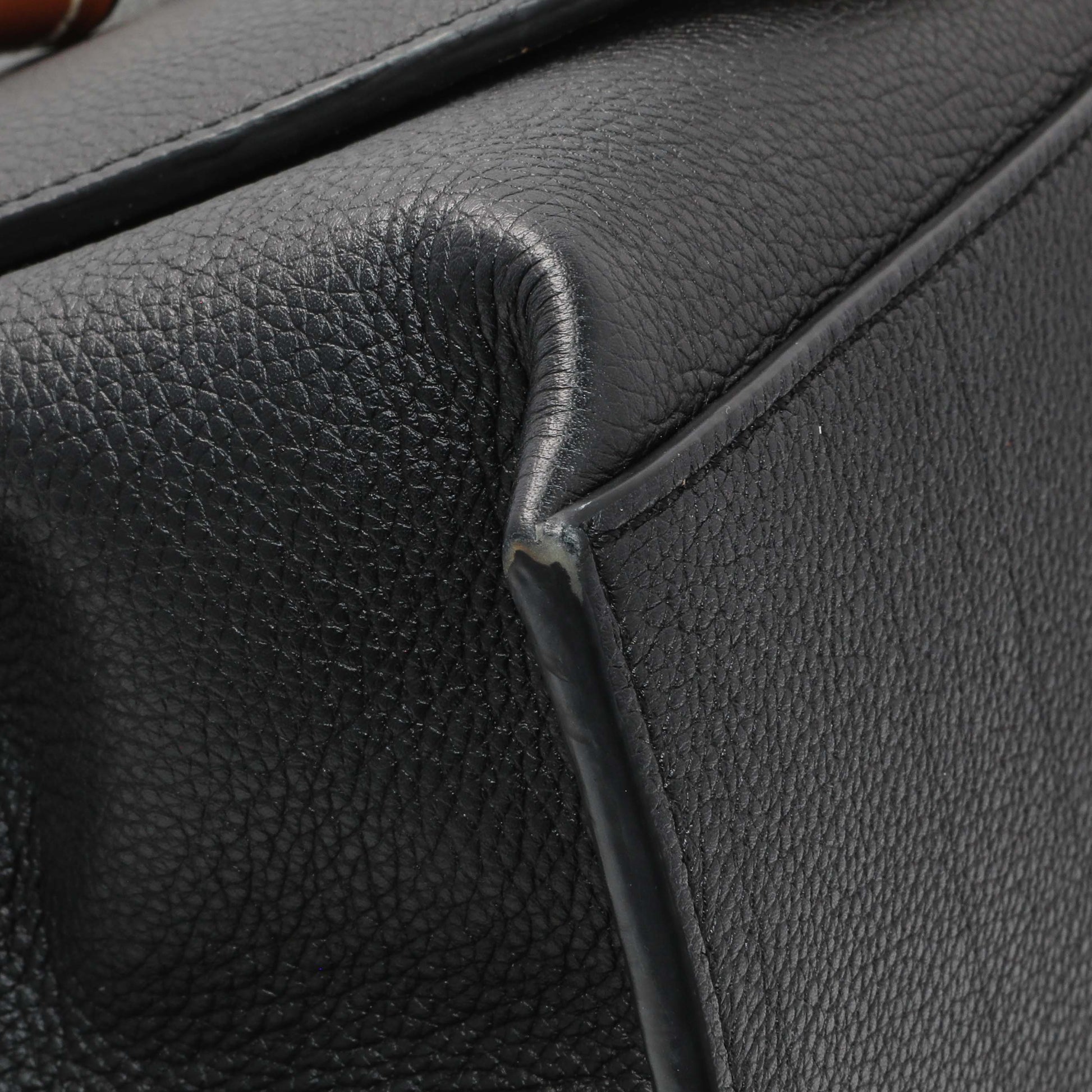 Exclusive Loewe Black Calfskin Small Gate Tote — Top View