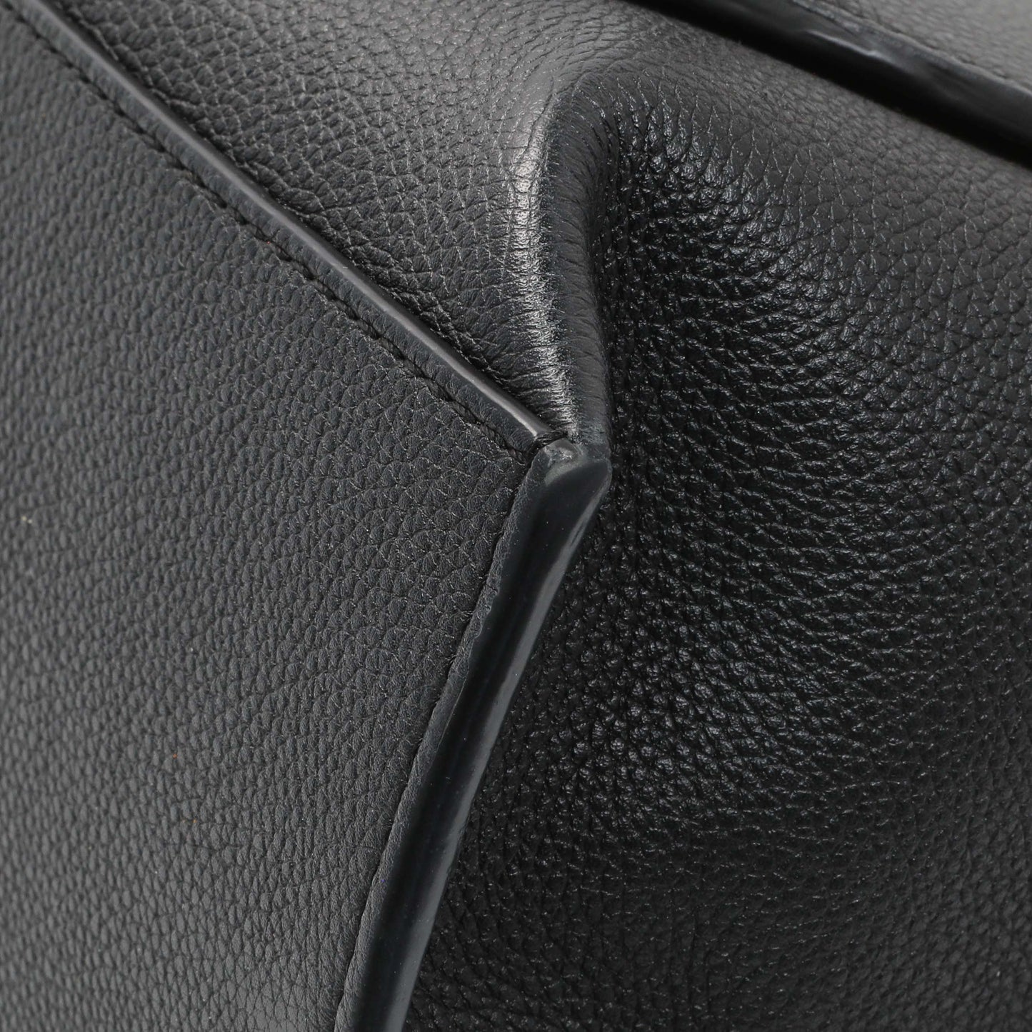 Exclusive Loewe Black Calfskin Small Gate Tote — Detail View