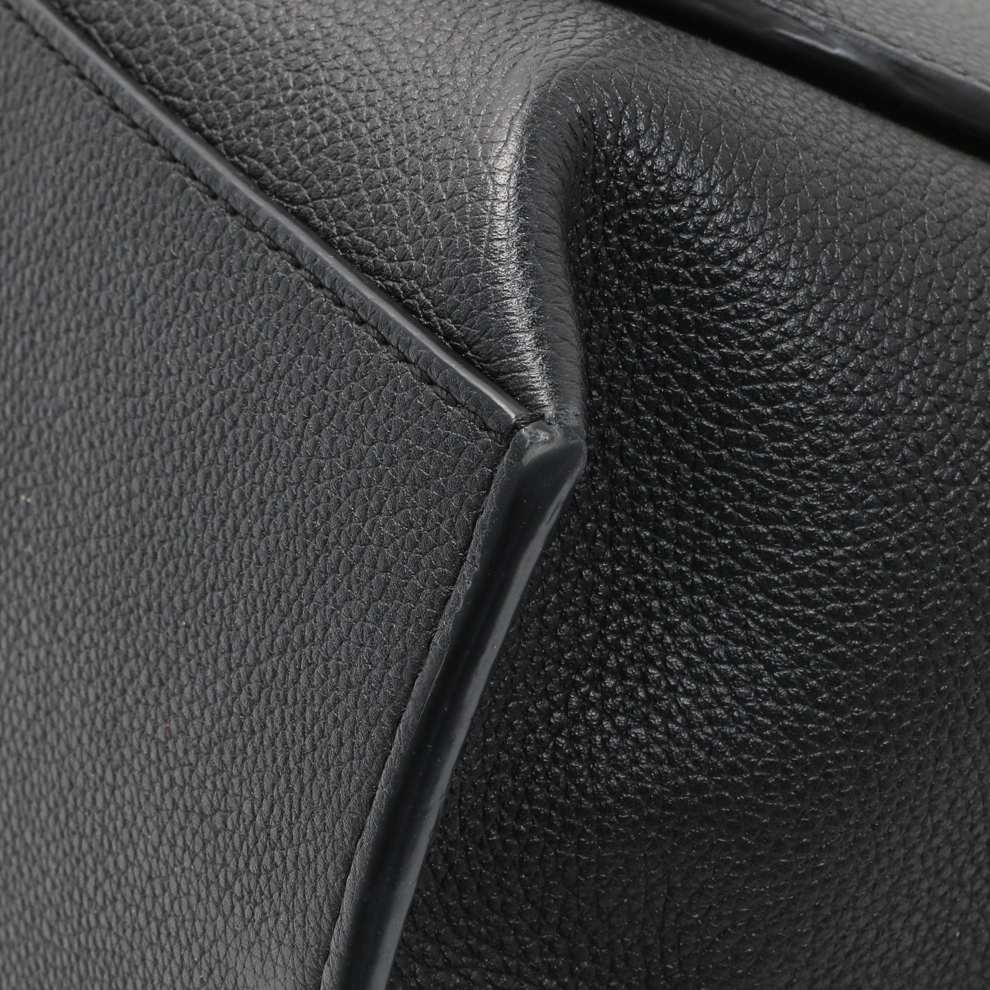 Exclusive Loewe Black Calfskin Small Gate Tote — Detail View