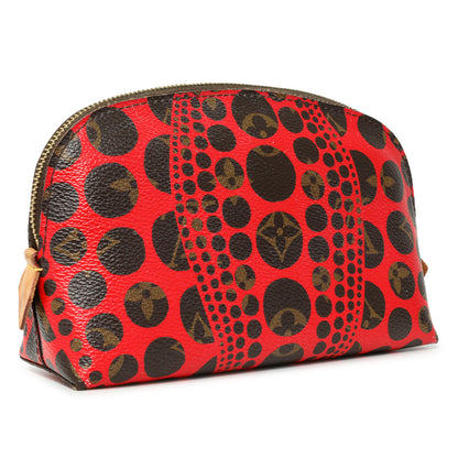 Exclusive Louis Vuitton Yayoi Kusama Monogram Pumpkin Dots Cosmetic Pouch — Side View