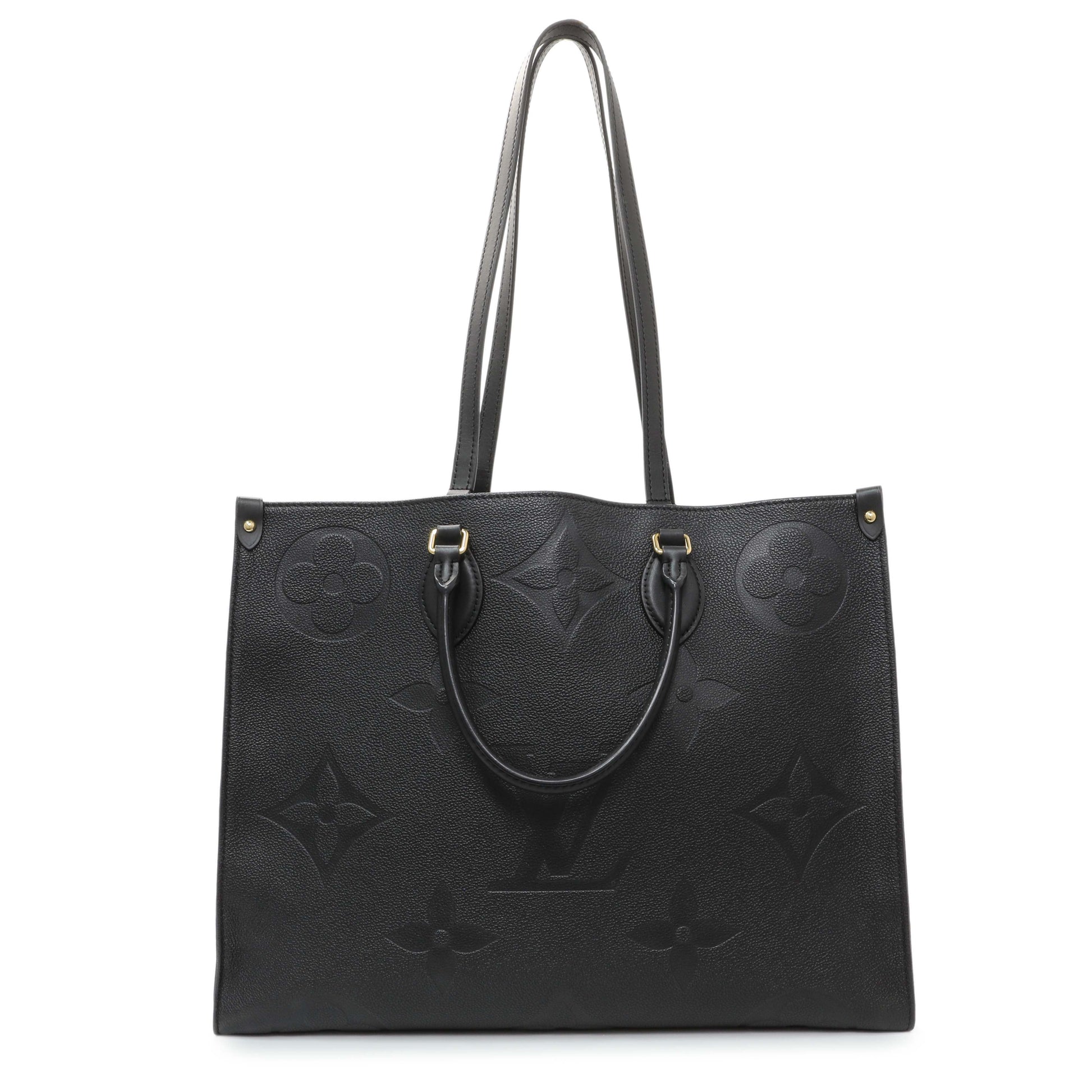 Exclusive Louis Vuitton Black Empreinte Onthego GM — Front View