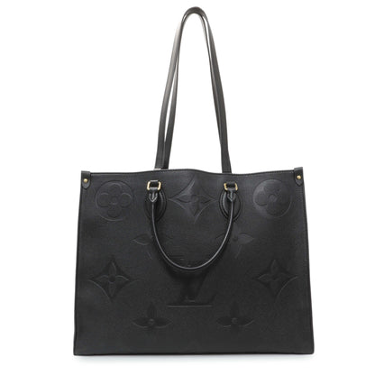 Exclusive Louis Vuitton Black Empreinte Onthego GM — Front View