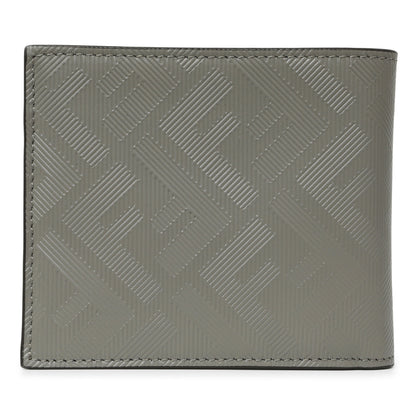 Exclusive Fendi Grey Vitello King Diagonal Bifold Wallet — Side View
